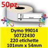 Leyf 10 rotoli di etichette Dymo Label 99014 54 mm x 101 mm stampante  termica 220 etichette 100% compatibile con Dymo - Seiko : :  Cancelleria e prodotti per ufficio