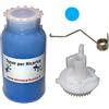 TecnoCartuccia.it Kit Ricarica Toner per Brother TN-230C Ciano 1.400 Pagine con Ingranaggio