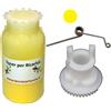TecnoCartuccia.it Kit Ricarica Toner per Brother TN-245Y Giallo 2.200 Pagine con Ingranaggio