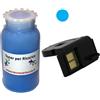 TecnoCartuccia.it Kit Ricarica Toner per Epson S051160 Ciano 6.000 Pagine con Chip