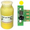 TecnoCartuccia.it Kit Ricarica Toner per Lexmark 80C2SY0 Giallo 2.000 Pagine con Chip