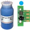 TecnoCartuccia.it Kit Ricarica Toner per Lexmark 80C2XC0 Ciano 4.000 Pagine con Chip