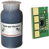 TecnoCartuccia.it Kit Ricarica Toner per Lexmark E360 9.000 Pagine con Chip