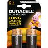 Duracell Batterie Duracell C Mezzatorcia 1,5V Plus Power confezione da 2 pile Alcaline