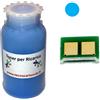 TecnoCartuccia.it Kit Ricarica Toner per HP CE311A Ciano 1.000 Pagine con Chip 126A