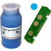 TecnoCartuccia.it Kit Ricarica Toner per Samsung CLT-C404S Ciano 1.000 Pagine con Chip