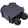 V-TAC SCATOLA DI DERIVAZIONE A 3 INGRESSI CON MORSETTI IP68 NERO VT-870-LED5980