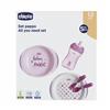 Chicco All You Need Set Pappa 12M+ Colore Rosa, 1 Cup + 2 Piatti + 2 Posate