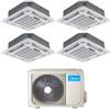 Midea Climatizzatore Midea Cassetta Quadri Split 9000+9000+9000+9000 M40-36FN8-Q R-32