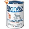 Monge Dog Monoprotein Adult Solo Tacchino - Lattina da 400 Gr