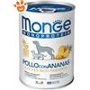 Monge Dog Monoprotein Adult Pollo e Ananas - Lattina da 400 Gr