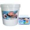 WATER LINE WATER CLOR 90% Secchio 10 kg - Tricloro in Pastiglie per la Disinfezione della Piscina + Tester Pastiglie per ph e cloro