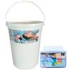 WATER LINE WATER CLOR 90% Secchio 25 kg - Cloro 90% Pastiglie per la Disinfezione della Piscina + Tester Pastiglie per ph e cloro