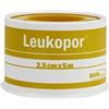 Essity Italia Linea Medicazione Cerotto Leukopor rocchetto 2,5cm x 5m