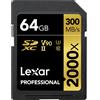 LEXAR 64GB LEXAR PRO 2000X SDHC UHS-II-Possibilità di finanziamento.