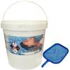 WATER LINE WATER CLOR 55% Secchio da 10 kg - Dicloro granulare per la disinfezione dell'acqua in piscina + Retino di Superficie