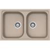 SCHOCK lavello con 2 vasche LITHOS N200S - LITN200SA58N