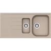 SCHOCK lavello con una vasca e mezzo e gocciolatoio reversibile LITHOS D150 - LITD150A58N