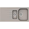 SCHOCK lavello con una vasca e mezzo e gocciolatoio reversibile LITHOS D150 - LITD150A42N