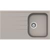 SCHOCK lavello con vasca e gocciolatoio reversibile LITHOS D100 - LITD100A42N