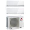 Mitsubishi Electric Condizionatore Climatizzatore Mitsubishi Electric Dual Split inverter Kirigamine Zen White R-32 12000+12000 Colore Bianco con MXZ-2F53VF3 9+9