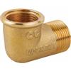 Gomito in Ottone Giallo a 90° | MF | Diam. 3/4