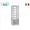 Vetrina Refrigerata Pasticceria 1 Porta, 4 lati espositivi, 5 ripiani rettangolari, Linea CURVE