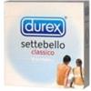 Durex Linea Classica Settebello Cassico Condom Confezione con 3 Profilattici