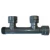 Irritec Collettore PVC con O-Ring 2 Uscite da 1" Irritec
