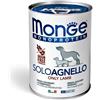 MONGE MONOPROTEICO CANE ADULTO UMIDO 400 G SOLO AGNELLO