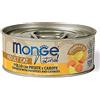 MONGE GATTO UMIDO 80 G NATURAL ADULT POLLO, PATATE E CAROTE LATTINA