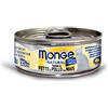 MONGE GATTO UMIDO 80 G NATURAL ADULTO TONNO, PETTO DI POLLO E MAIS LATTINA