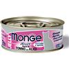 MONGE GATTO UMIDO 80 G JELLY ADULTO PEZZI DI TONNO CON ALICI LATTINA