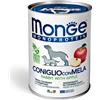 MONGE MONOPROTEICO CANE ADULTO UMIDO 400 G CONIGLIO, RISO E MELA