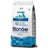 MONGE CANE CROCCHETTA ALL BREEDS ADULTO LIGHT SALMONE E RISO 2,5 KG