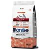 MONGE CANE CROCCHETTA MINI ADULT SALMONE E RISO 2,5 KG