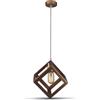 V-TAC PORTALAMPADA E27 PENDENTE CUBO ORO ROSA VT-7161-LED3833