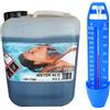 WATER LINE WATER ALG Tanica 5 kg - Antialghe Liquido Professionale per Piscina NO SCHIUMOGENO + Termometro in Omaggio