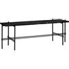 GUBI tavolino con struttura nera TS CONSOLE 120 x 30 x H 40 cm - 10017326
