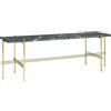 GUBI tavolino con struttura ottone TS CONSOLE 120 x 30 x H 40 cm - 10017340