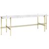 GUBI tavolino con struttura ottone TS CONSOLE 120 x 30 x H 40 cm - 10017336