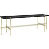 GUBI tavolino con struttura ottone TS CONSOLE 120 x 30 x H 40 cm - 10017338
