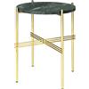 GUBI tavolino rotondo con struttura ottone TS Ø 40 x 51 cm - 10017480