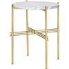 GUBI tavolino rotondo con struttura ottone TS Ø 40 x 51 cm - 10017485