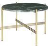 GUBI tavolino rotondo con struttura ottone TS Ø 55 x 41 cm - 10017156
