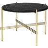 GUBI tavolino rotondo con struttura ottone TS Ø 55 x 41 cm - 10017154