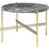 GUBI tavolino rotondo con struttura ottone TS Ø 55 x 41 cm - 10017155