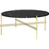 GUBI tavolino rotondo con struttura ottone TS Ø 80 x 35 cm - 10017176