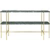 GUBI tavolino con struttura ottone TS CONSOLE 120 x 30 x H 72 cm - 10017365