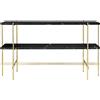 GUBI tavolino con struttura ottone TS CONSOLE 120 x 30 x H 72 cm - 10017364